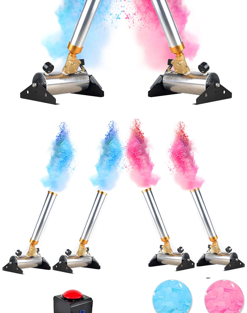 SPARACORIANDOLI PER GENDER REVEAL 15 CM ROSA O CELESTE