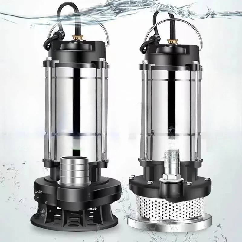 220V Feces  Mud Sewage  Cutting Sewage  Small Household Submersible Pump Septic Tank  Pumping Machine