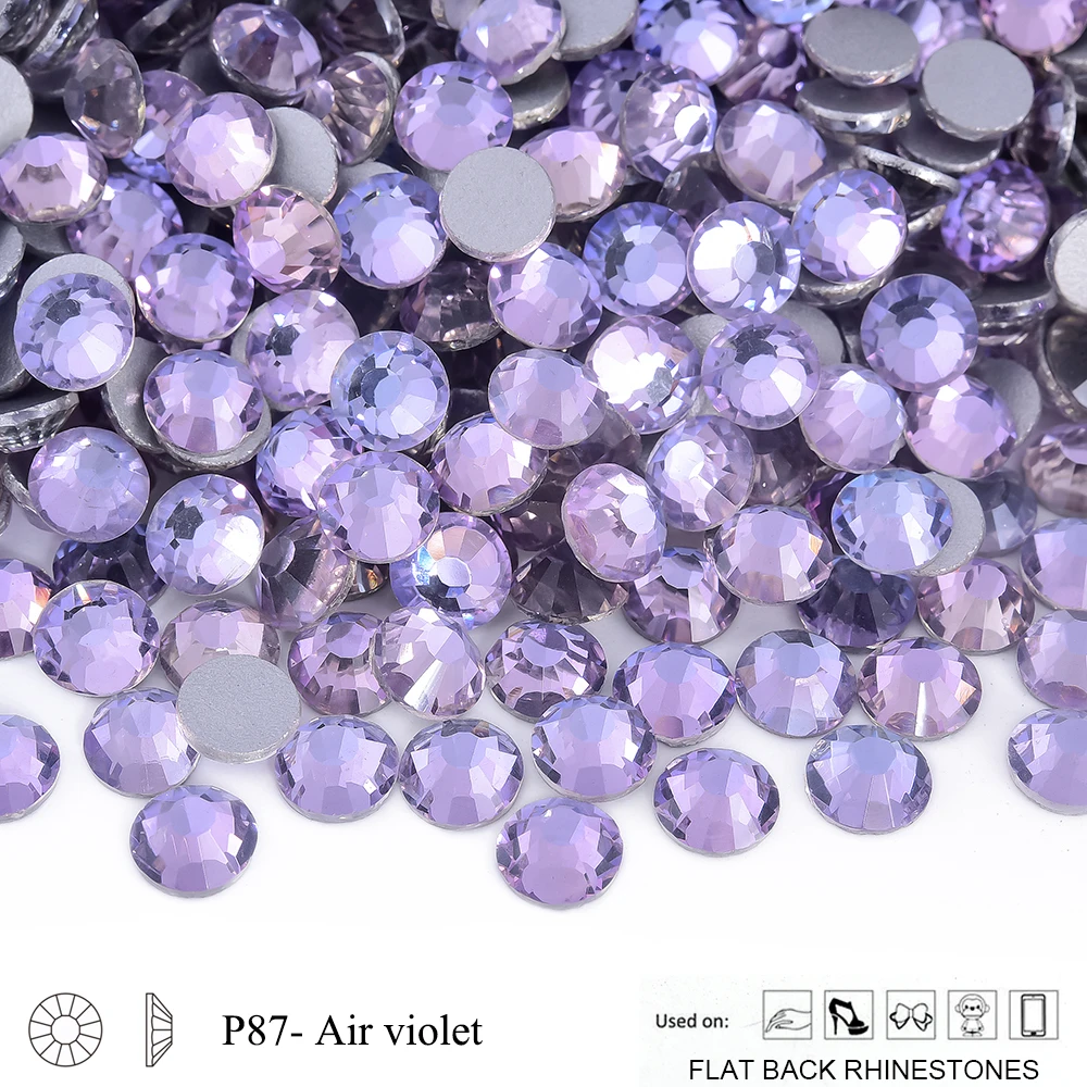 Oleeya P71-P94 SS3-SS30 Kristall Nicht-Hotfix Silber Flache Edelsteine Dekorationen DIY Glitzersteine Strass für Handarbeiten – Detail 3