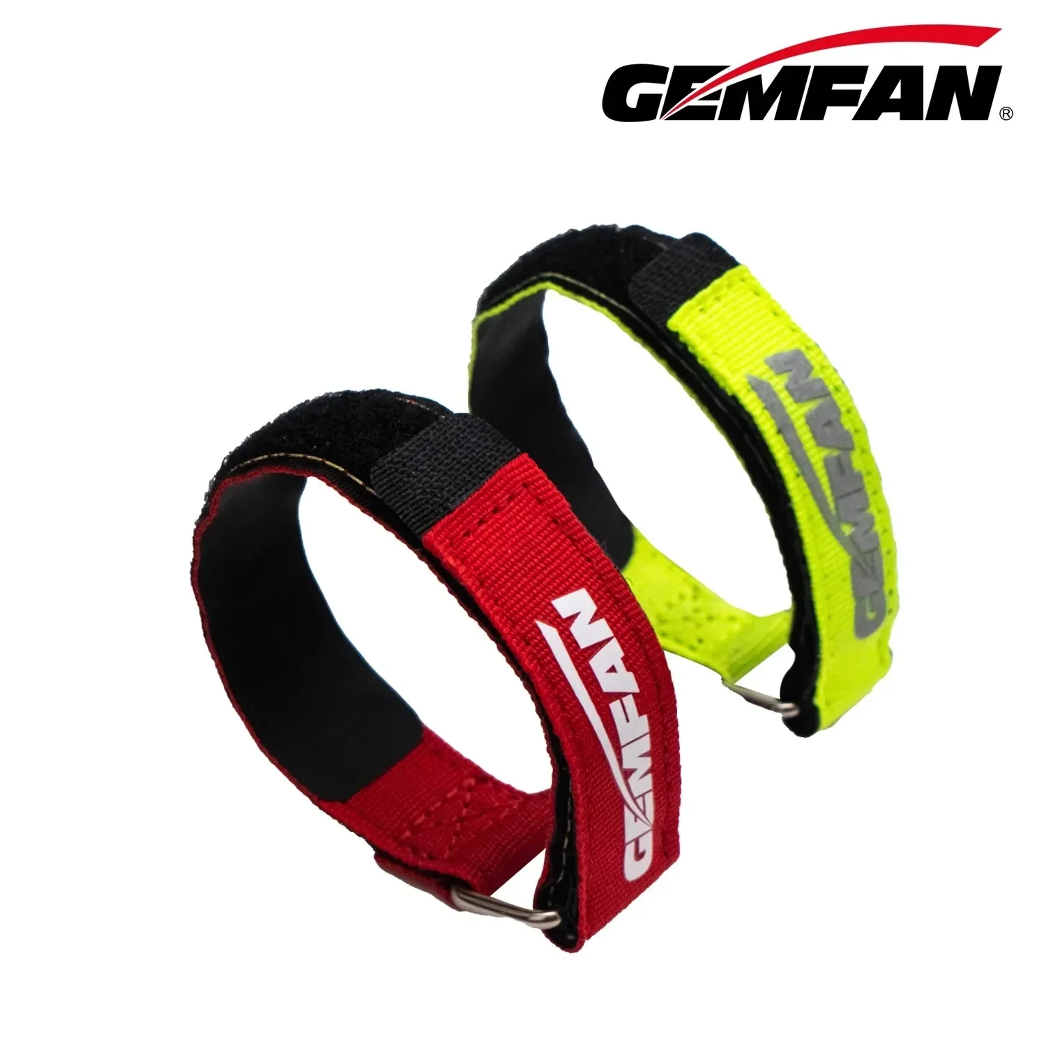 Gemfan Fpv Anti Slip Battery Strap, Metal Buckle, Fixed Battery Fluorescent Green Red