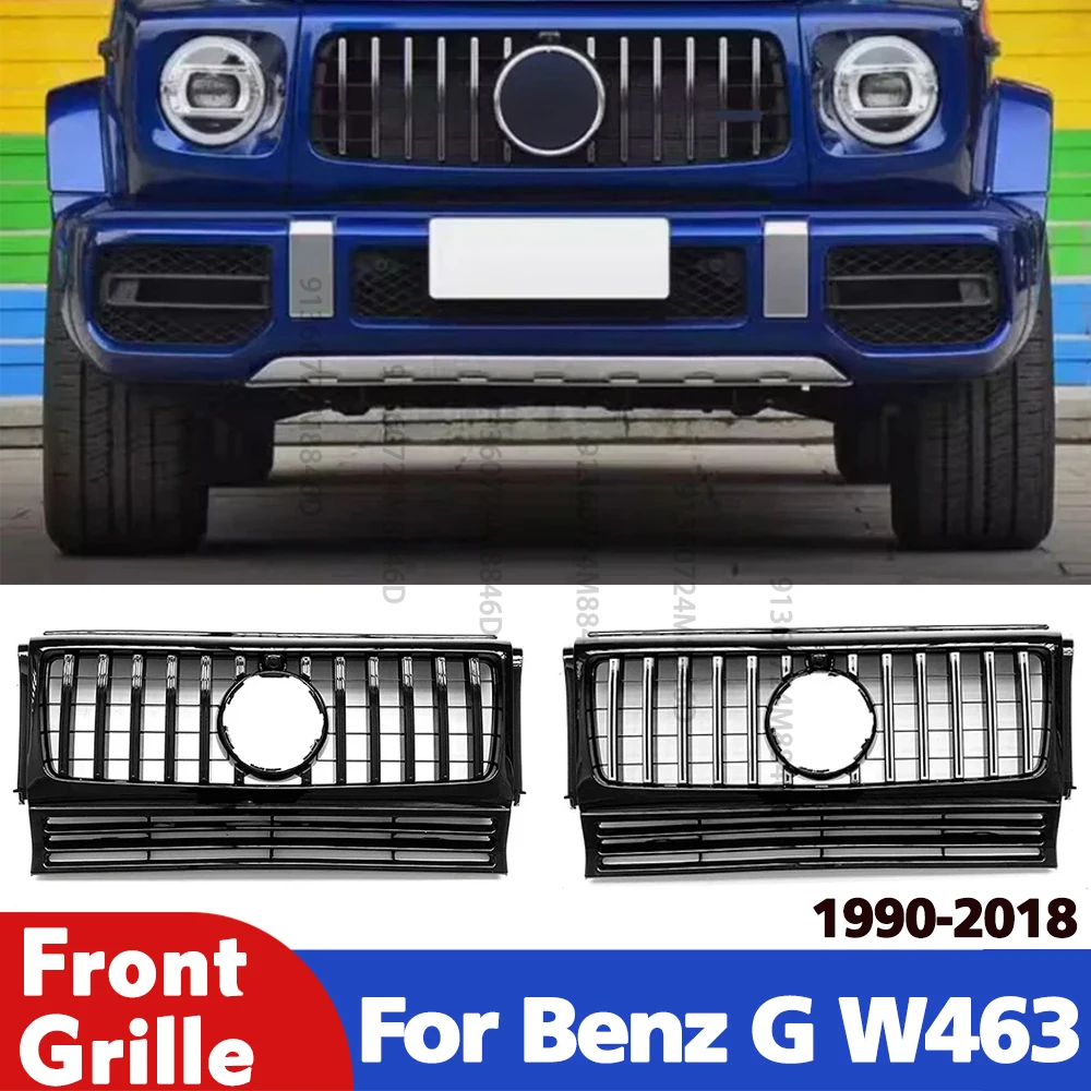 

GTR Style Front Bumper Grille for Mercedes G Class W463 G500 G63 1990-2018 Replacement Grill Mesh Panel Tuning Accessories