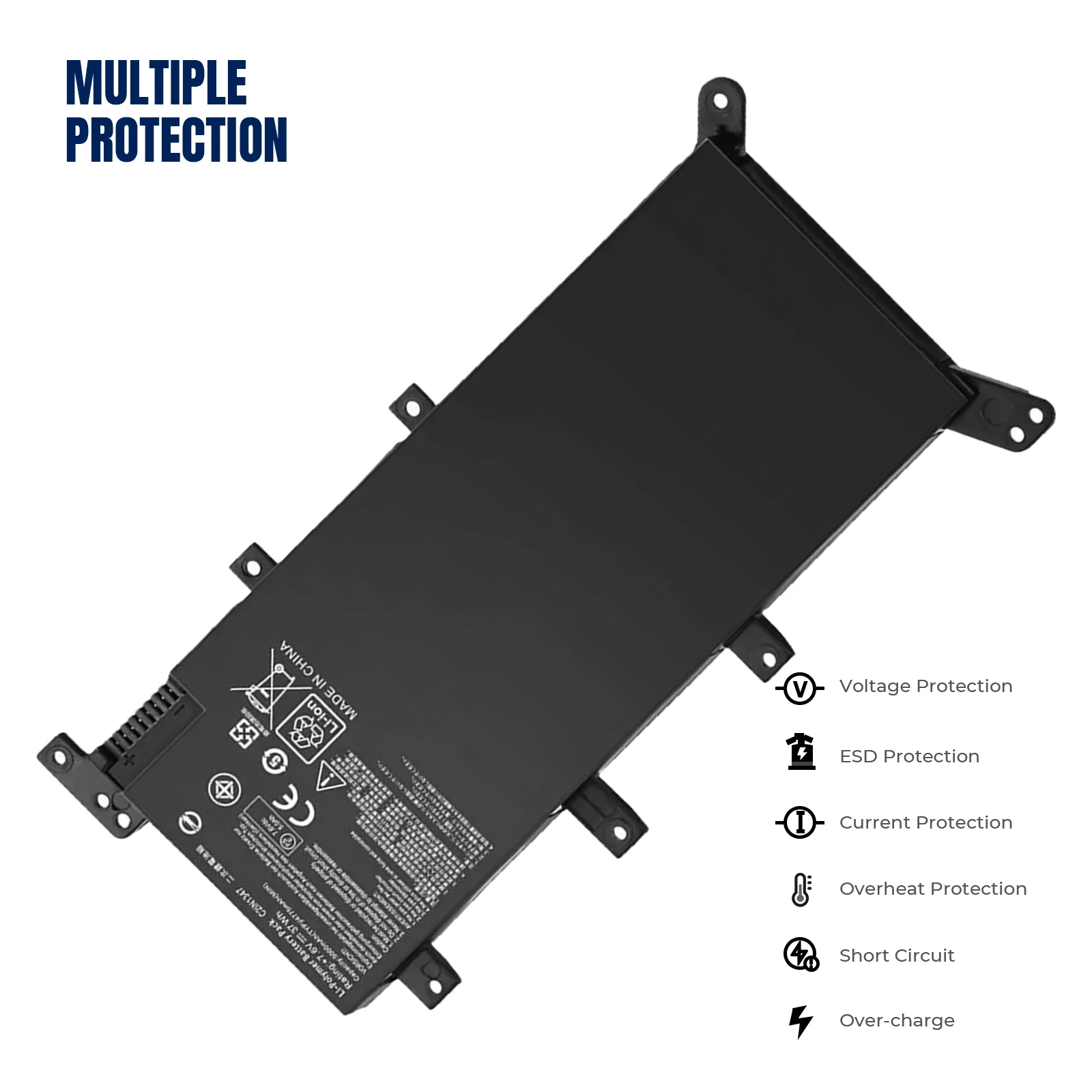 YOOFAN New C21N1347 Laptop Battery For ASUS X554L X555L X555LA X555LB X555LN X555 X555LD X555LF F555A W519L F555UA 2ICP4/63/134