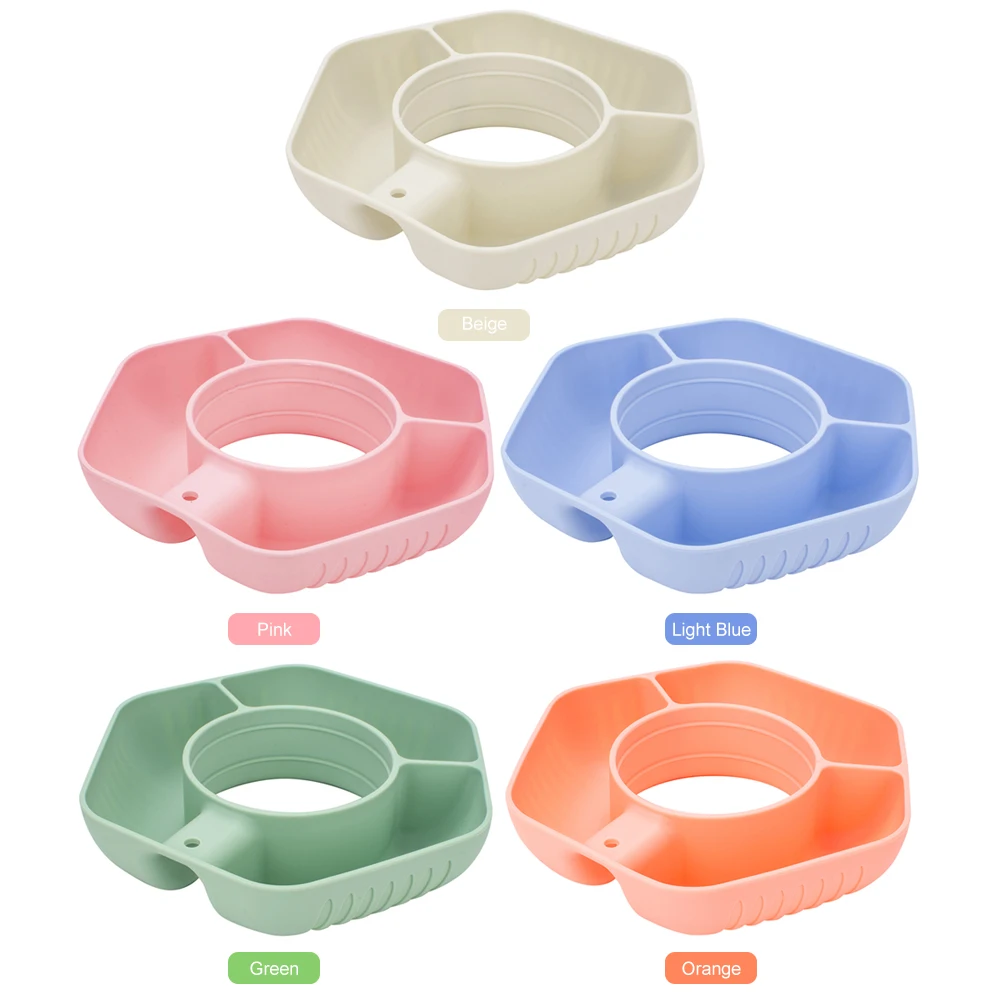 

Snack Bowl Silicone Reusable Snack Plate Snack Container Snack Ring for Stanley 40oz Tumbler with Handle