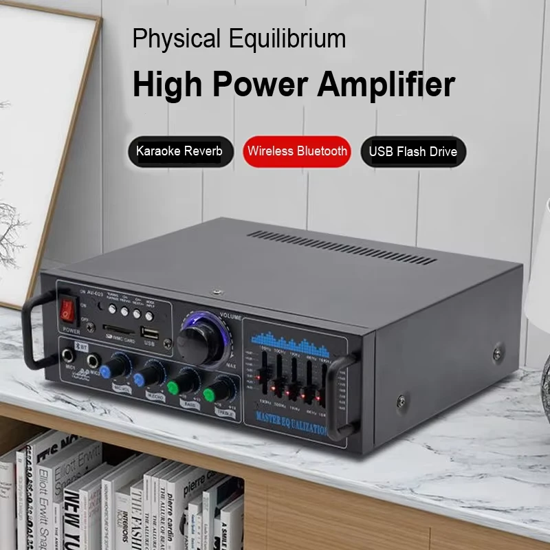 AV-016 160W Dual Channel HiFi Stereo Audio Home Digital Amplifier Professional Tube Amplifier Module Receiver Amplifiers