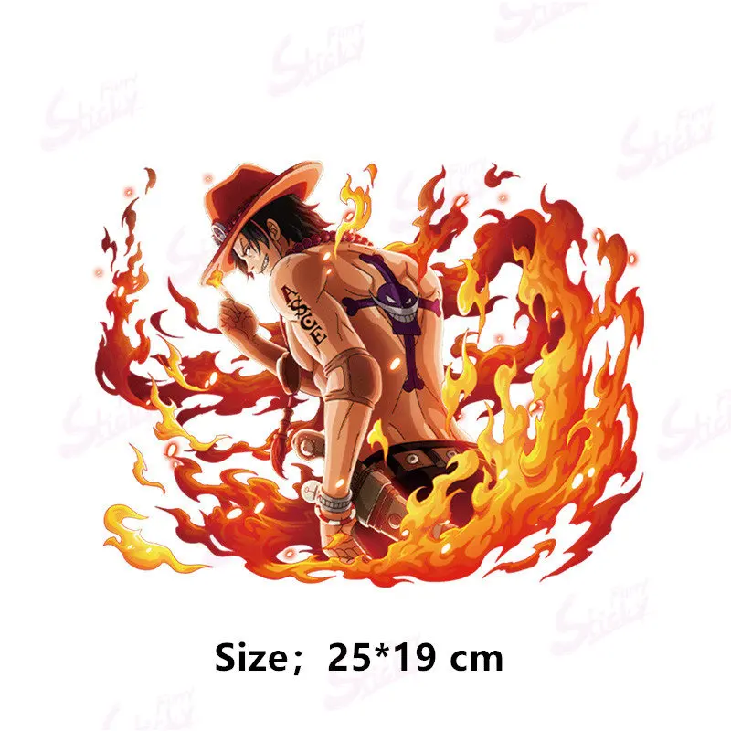 

Cool ONE PIECE Poster Sticker Luffy Nami Zorro Anime Sticker Waterproof Sunscreen Laptop Window Trunk Sticker