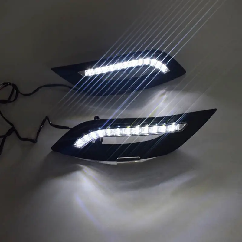 SAAR مناسبة لـ 11-12 Hyundai Daytime Runing ثمانية مصابيح ضباب خاصة معدلة Sonata 8 LED أمامية #3