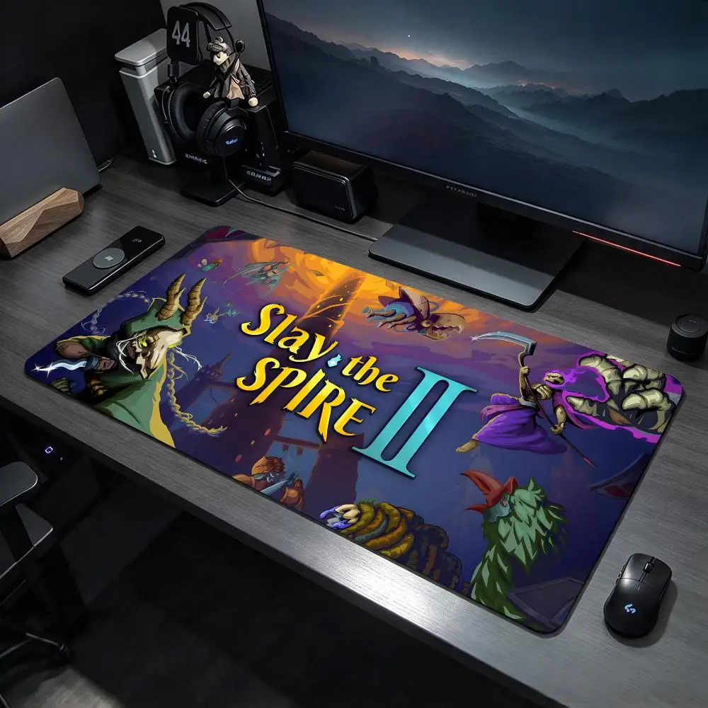 Strategy Game S-Slay the Spire Mouse Pads Large Gaming Mousepad Desk Mat Non Slip Bottom Featuring Stitched Edges