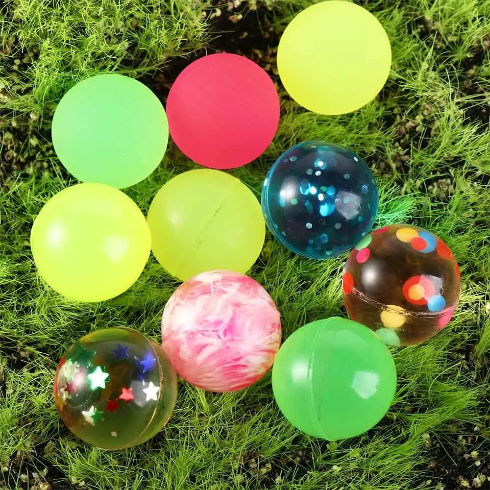 10PCS สี Cloud Bouncy Balls ยาง 25 มม.ของเล่นเด็กลูกยางยืดหยุ่นไม่มีกลิ่นเกมกีฬายืดหยุ่นลูกกระโดด