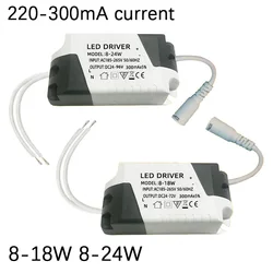 Driver LED AC 185V-265V a DC 24V 8-24W pannello lampada a soffitto adattatore di alimentazione trasformatori di illuminazione 9W 12W 18W per luci a LED