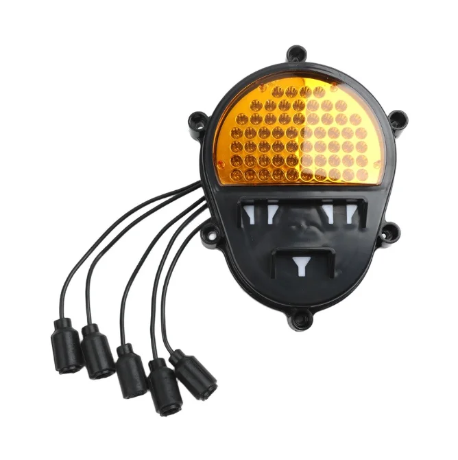 LED Red Yellow Brake Stop Light Rear for Hummer H1 For Humvee For M35 M998 12V 24V Signal Lamp with 5-Wire Replaces 12422958