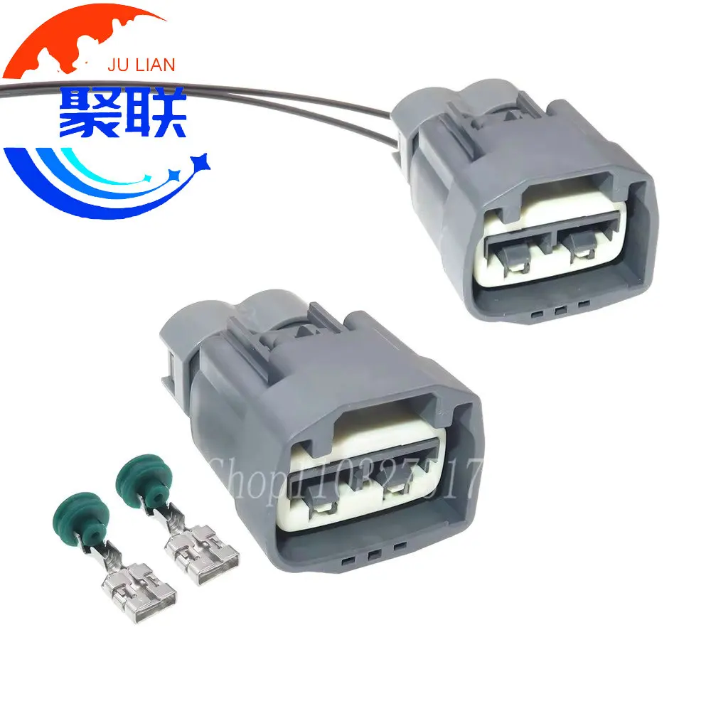 1Set 2Pin 7283-2918-10 Car Booster Pump Wire Waterproof Socket for Ford Auto Accessories Electrical Connectors 7283-2918