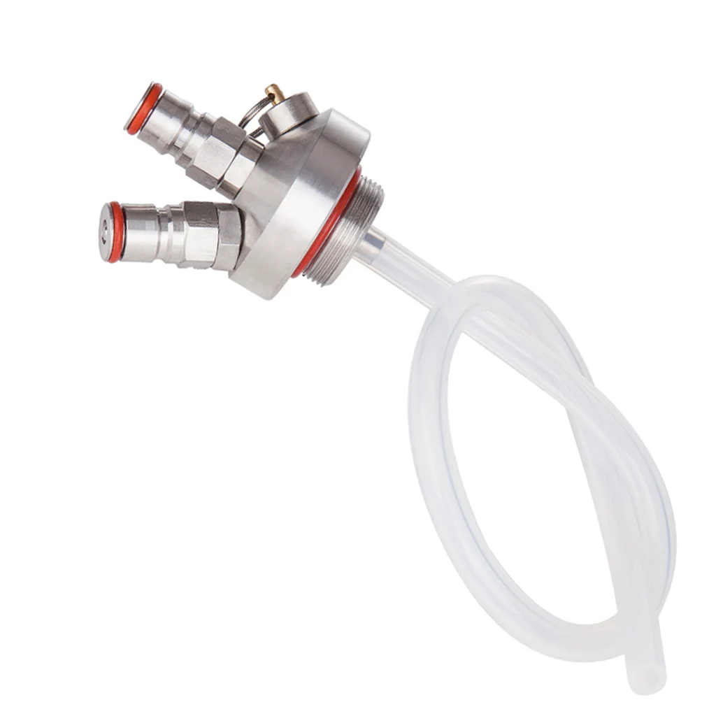 

Modern Stainless Steel Beer Spear with Hose Keg Tap Faucet Draft Beer Dispenser for Homebrew Mini Alcohol Bar