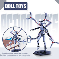 3D Printed Multi-jointed Toy T13 Action Figure Creative Decompression Desktop Ornament Suitable for Boy's Gifts