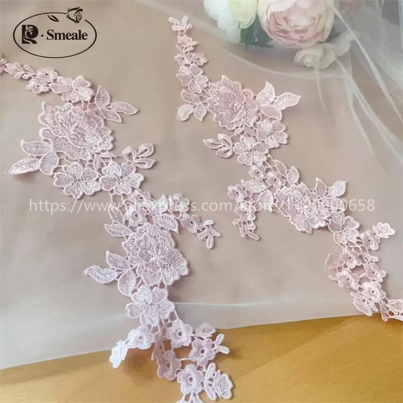 10 Stück = 5 Paare. Wasserlösliche Spitzenstickerei für Hochzeitskleider, Applikation, handgemachtes DIY-Spitzenkleidungszubehör zum Nähen. – Detail 7