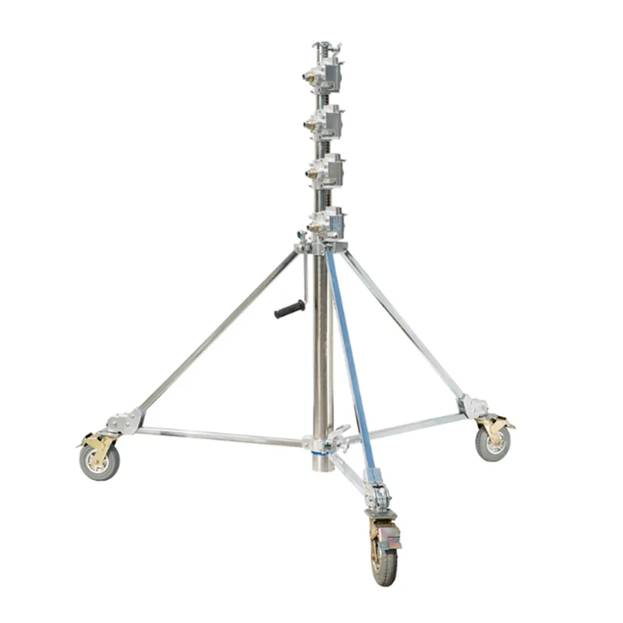 Photography Video Accessories Hand Cranking Stainless Steel Heavy Duty Light Stand For Film Shooting