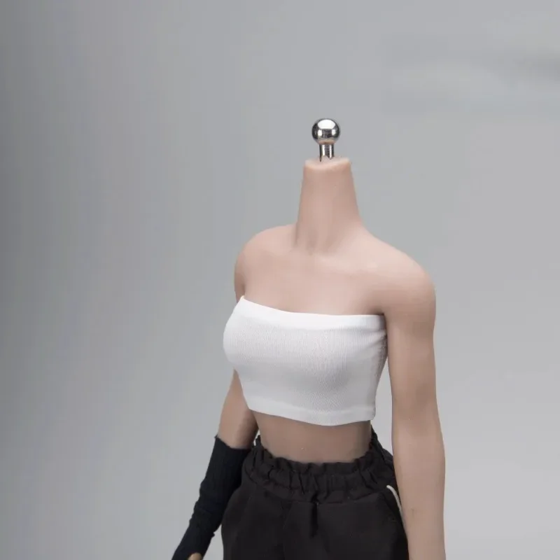 1/6 Scale Female Soldier T-shirt Tube Top Breast Wrap Top Clothes Fit 12'' Action Figure Body Dolls Props