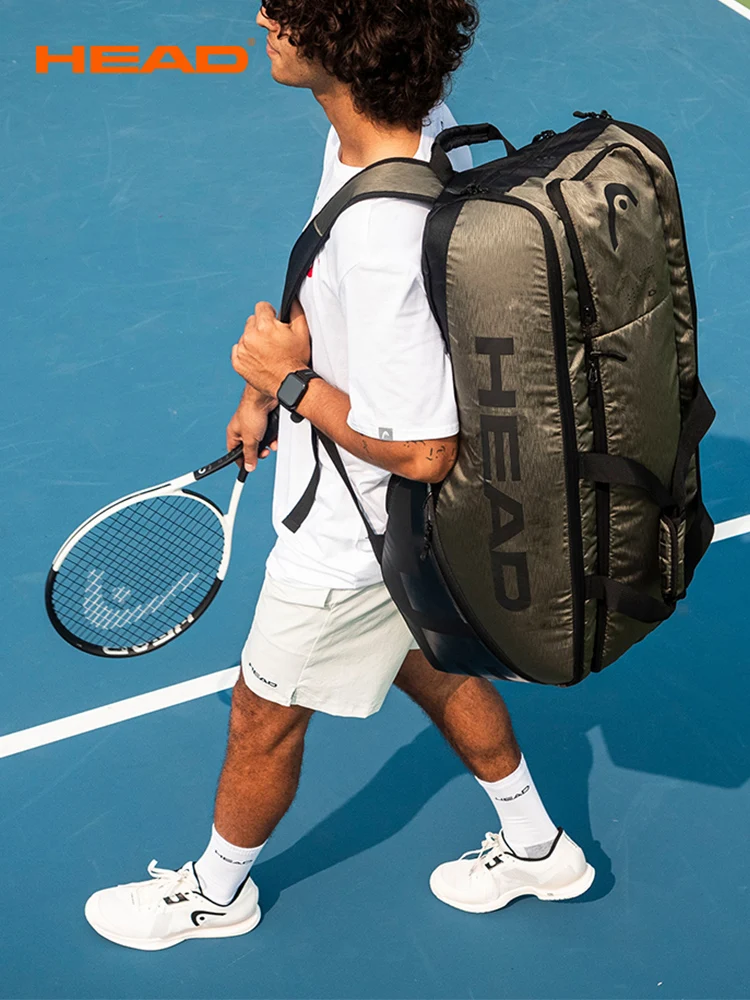 HEAD Tennis Bag Backpack French Tennis Racket Bag Large Capacity Djokovic Tournament Bag