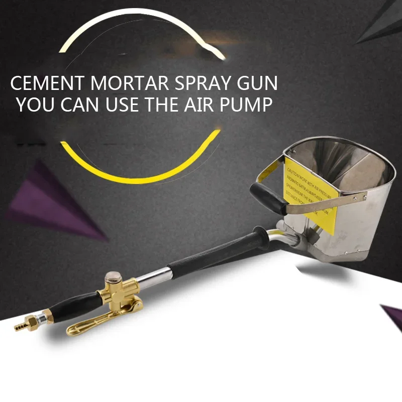Nuovo tipo di pistola pneumatica per malta cementizia, macchina speciale per spruzzatura di mastice per tetto e parete, pistola multifunzionale per imbuto in gesso