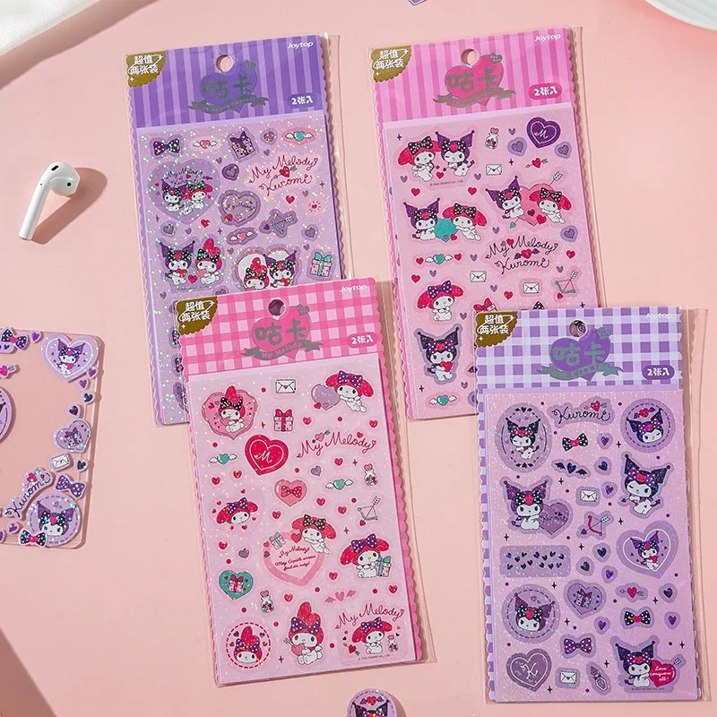 24-pacchi-lotto-sanrio-kuromi-melody-adesivi-carino-diario-fai-da-te-adesivo-sigillante-decorativo-album-etichetta-stick