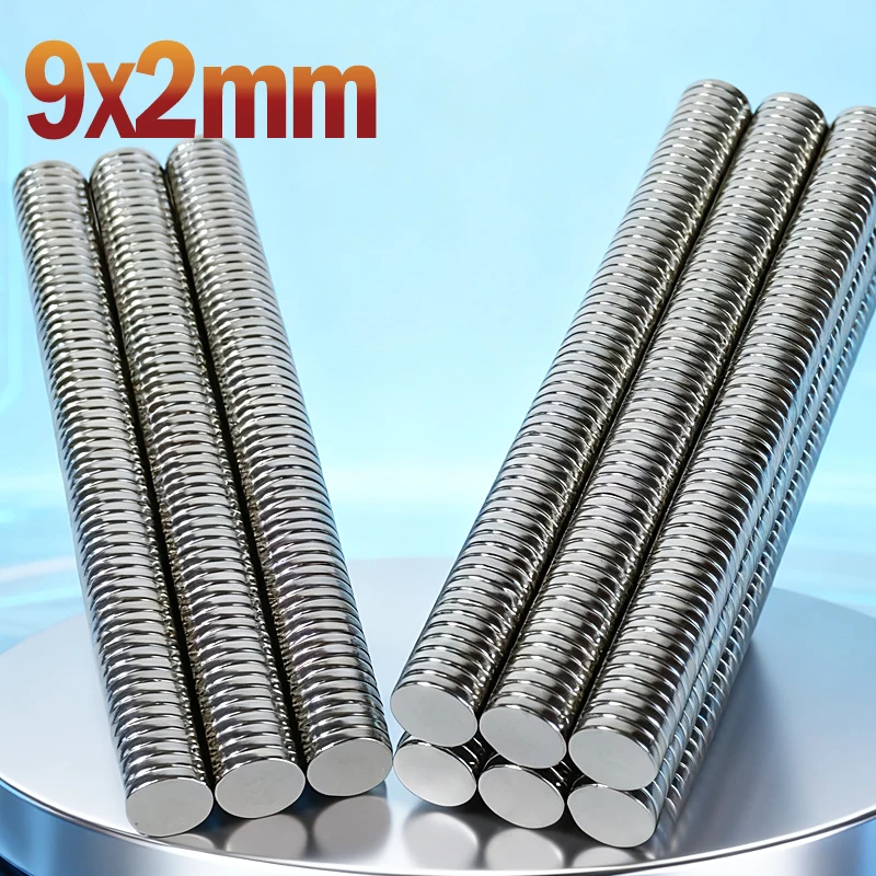 N35 NdfeB 9x2mm Magnet Round Shape Permanent Magnetic Imanes 9*2mm Accessory Strong Neodymium Magnet 10/20/30/50/200pcs