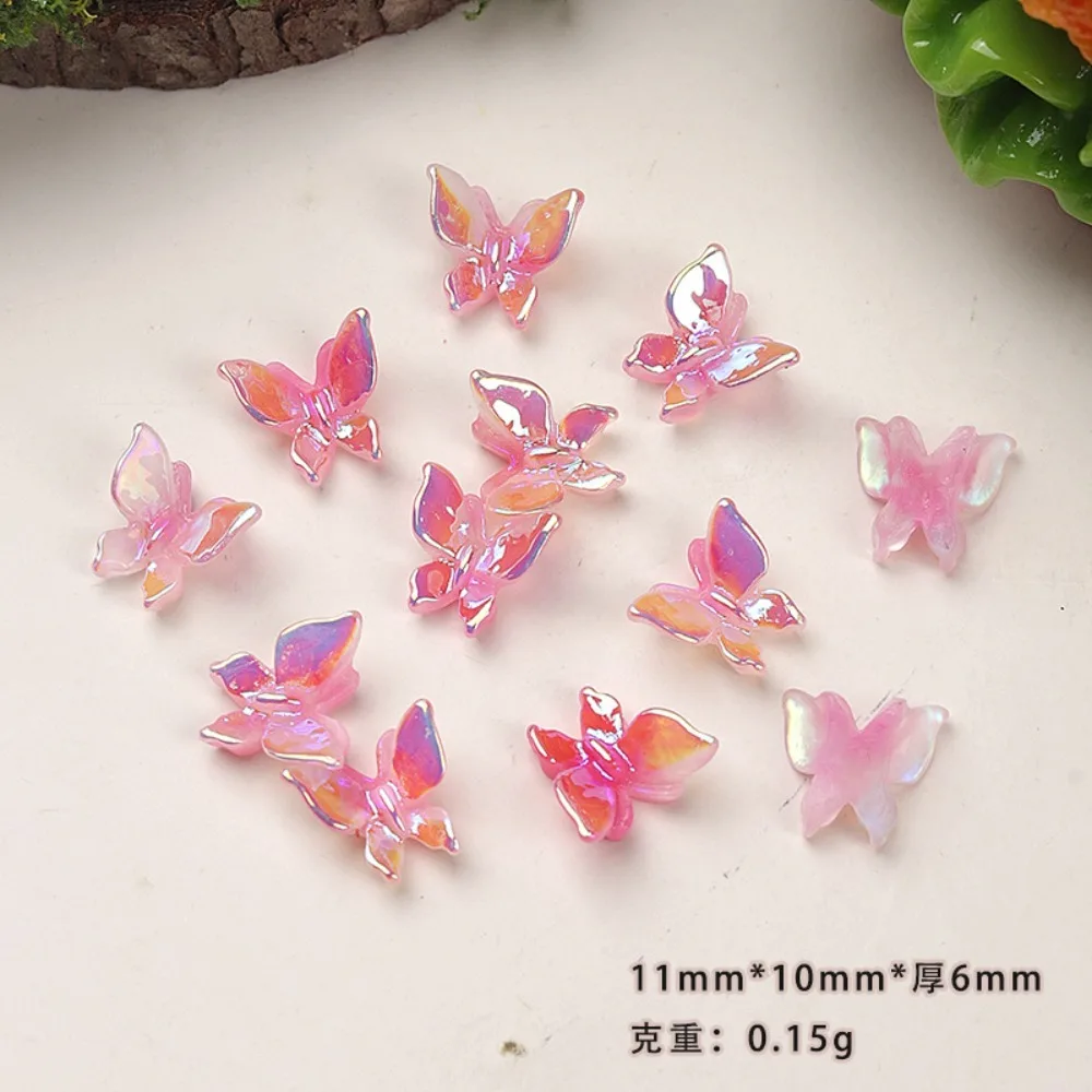 10pcs Mini Kawaii Cute Butterfly Insect Flat Back Cabochons Scrapbook Diy  Party Hairpin Accessories Home Decoration Craft