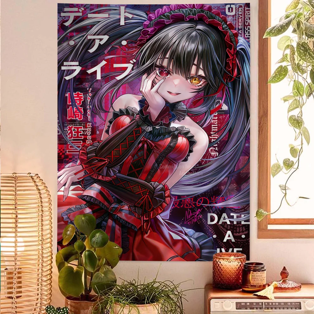 Tokisaki Kurumi Anime Whitepaper Poster HD Quality Poster Wall Art Painting Study Room Wall Decor