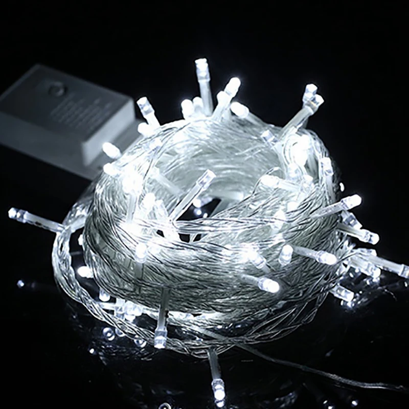 220V 10 Meter 100 Light String LED Colorful Lights String Lights EU Plug