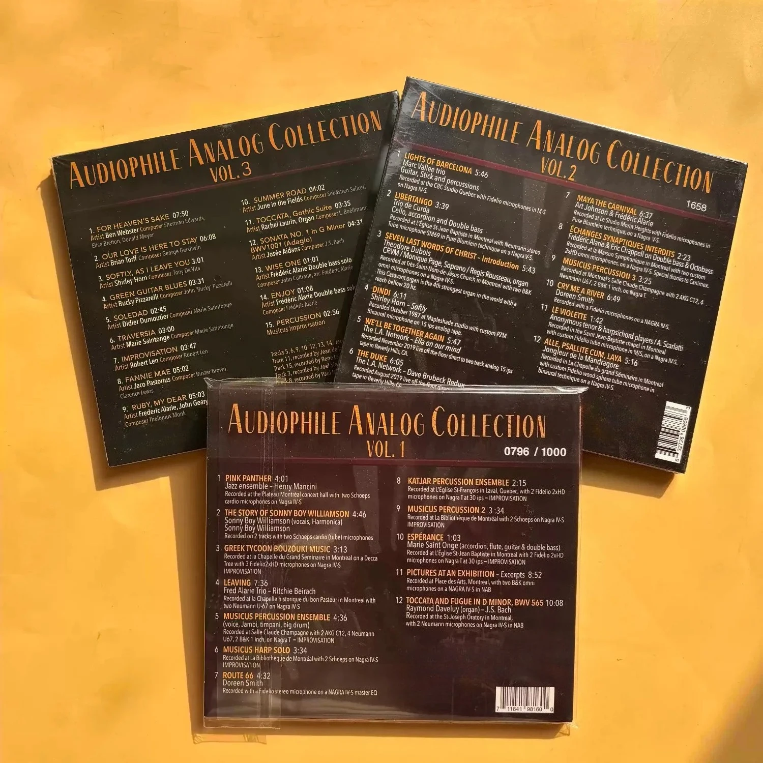 Audiophile Analog Collection Vol.1-3 CD, High Resolution Hi-Fi Test Disc with Warm Analog Sound Recordings - view 2