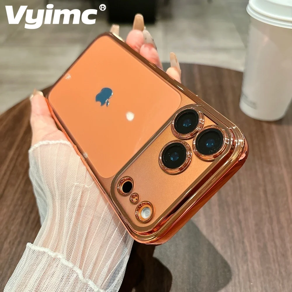 Luxury Plating HD Transparent Armor Bumper Clear TPU Soft Dust Cover for iPhone 17 Pro Max 16 15 14 Plus 13 12 11 Air Xs Max XR