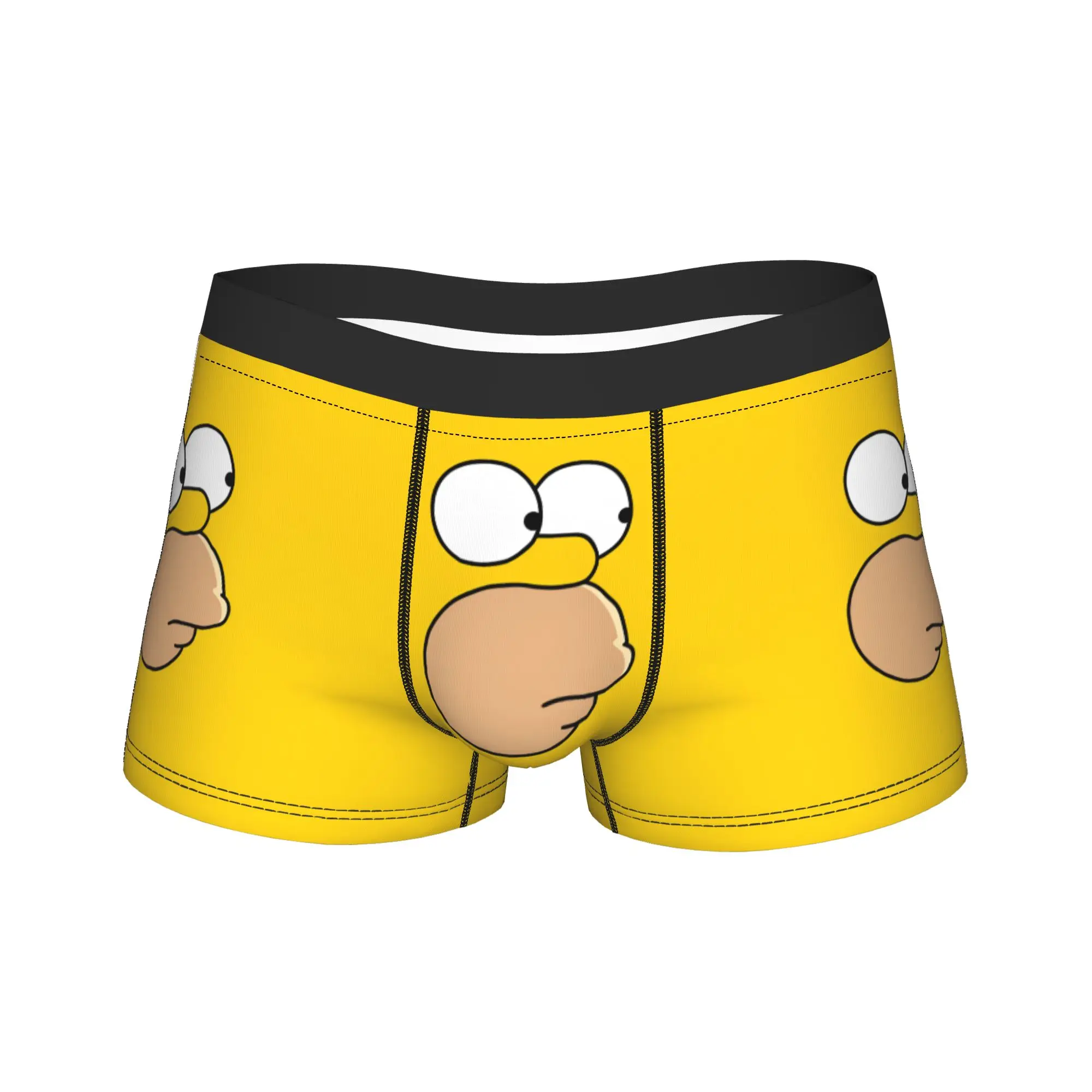 Minimalist Homer S-Simpsons Face Underwear  Males Underpants Pattern Sexy Soft Trunk High Quality Shorts Briefs Big Size