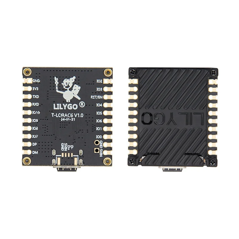 ABKI-Lilygo T-Lorac6 ESP32-C6 Lora モジュール Lorawan 長距離低電力開発ボード Withsx1262、スタンプ穴 915Mhz