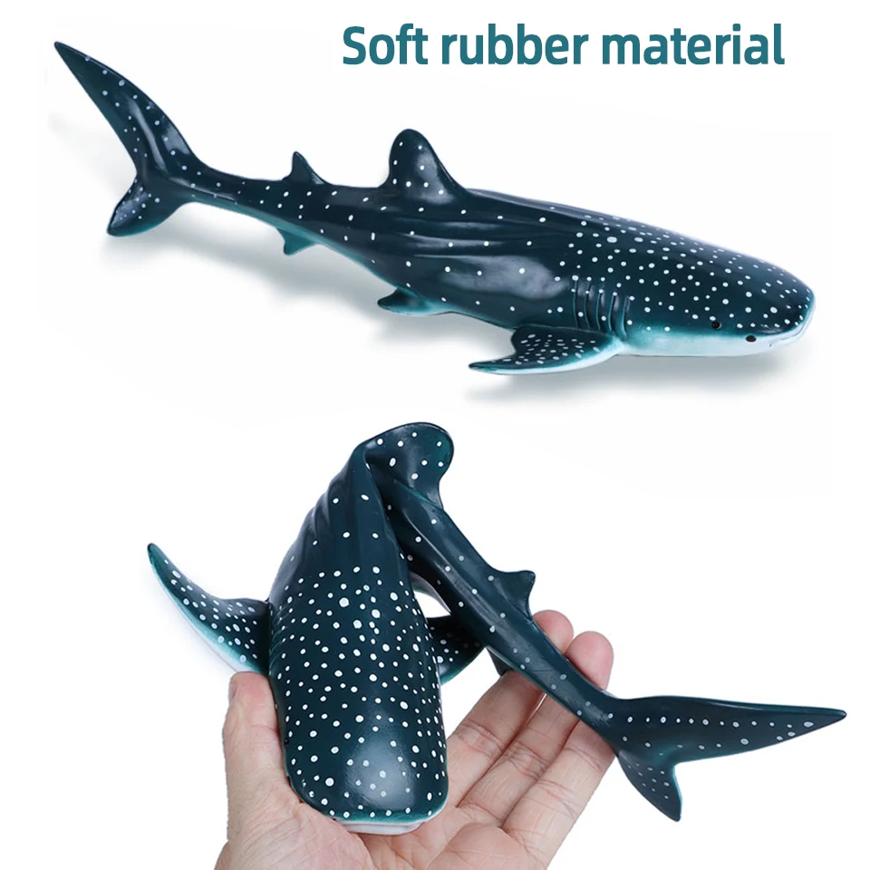 Big Size Soft Rubber Sea Life Simulation Action Figure Animal Model Toys for Children Kids Whale Figures Collection Educational