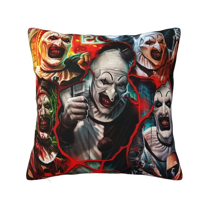 Custom T-Terrifiers Horror Movie Cushion Cover Sofa Home Decorative Square Pillow Case