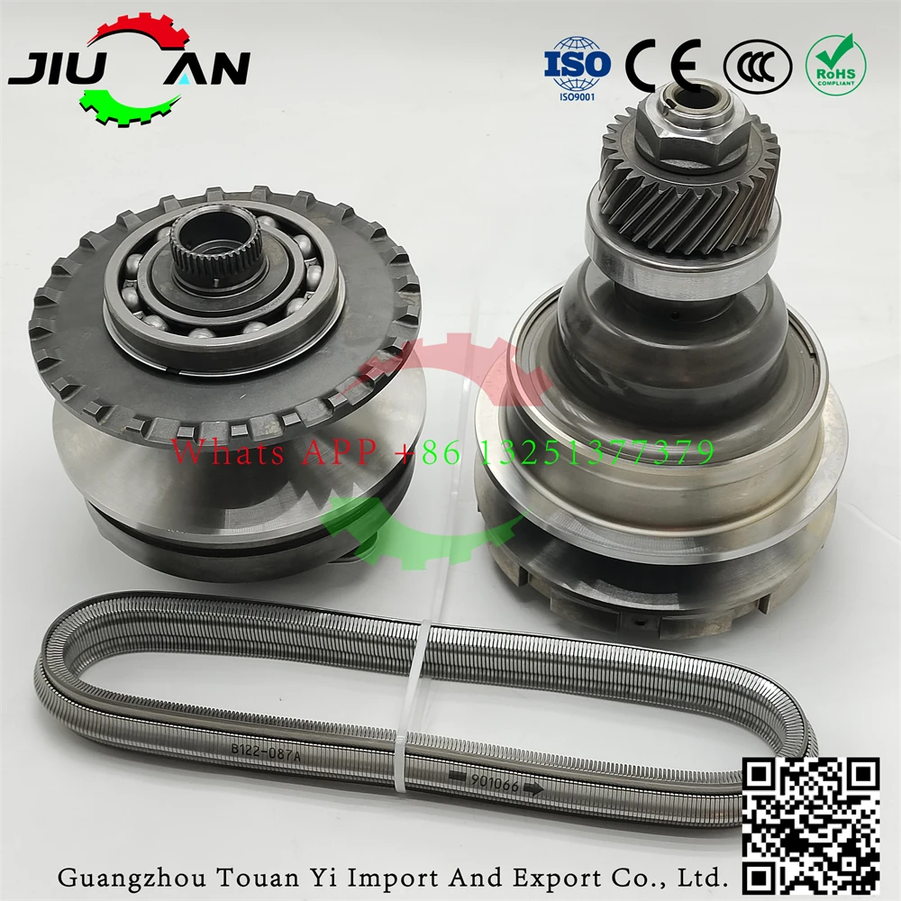 Original JF011E RE0F10A Continuously Variable Transmission Pulley Block with Chain 901066 901047 901083 for Nissan Mitsubishi