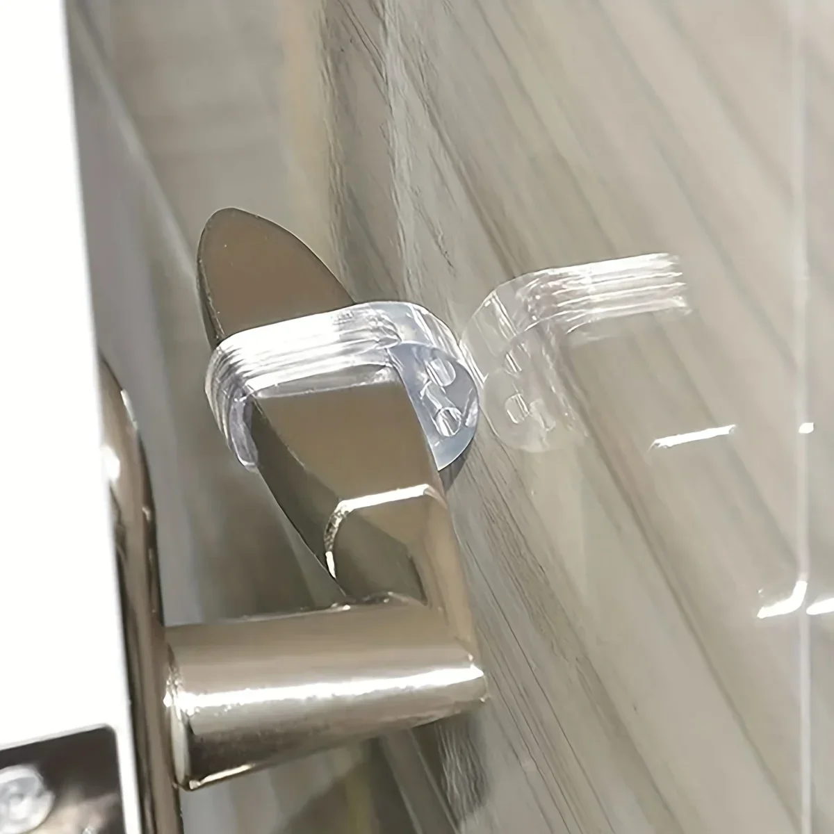 Transparent Doorstop Door Handle Wall Protection Door Handle Buffer Furniture Protection Pad Crash Pad Shockproof Ring Stopper