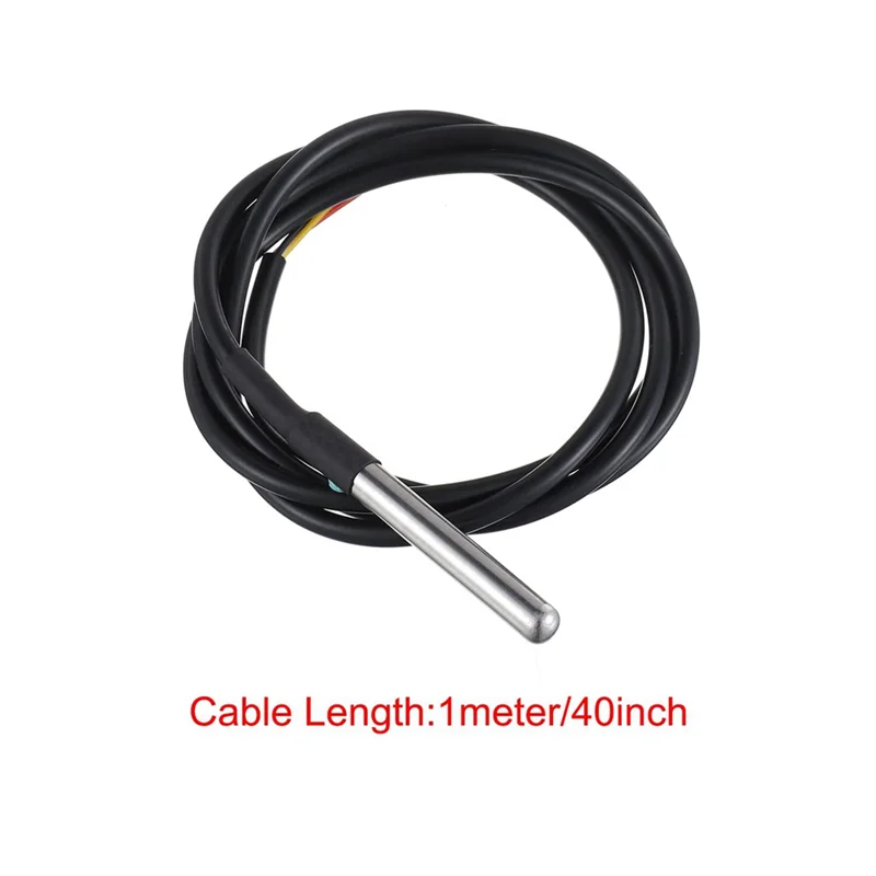 A20F-BOJACK DS18B20 Temperatursensormodul-Kit mit wasserdichter Edelstahlsonde für Raspberry Pi