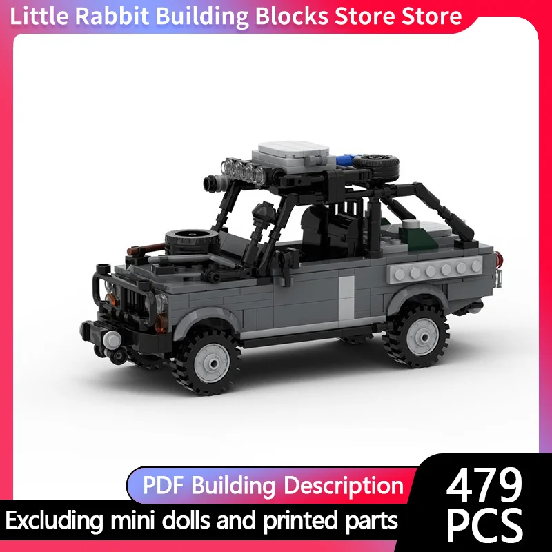 City Car Model MOC Building Bricks Defender 110 Off-Road Vehicle Modular Technology Children Holiday Gifts Assemble Toys Suit