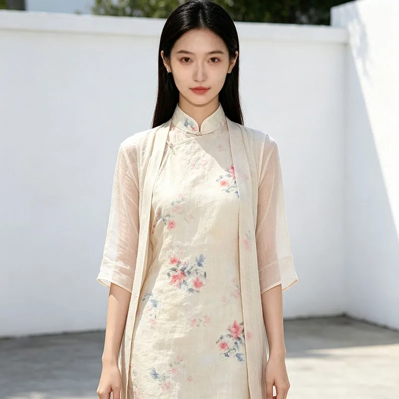 Ramie Grey Fabric, Dyed Plain Weave Lightweight Sand Washed, Skin Friendly Anti Pilling, For Summer Dress Curtain, New Arrival B