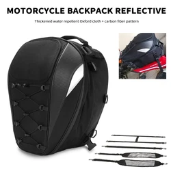 Bolsa impermeable para asiento trasero de motocicleta, mochila trasera para casco, bolsas de almacenamiento, accesorios para moto de cross