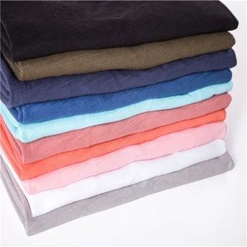 AIOPESON100% Cotton Men T-shirt V-neck Fashion Design Slim Fit Soild T-shirts Male Tops Tees Short Sleeve T Shirt O-neck For Men 6