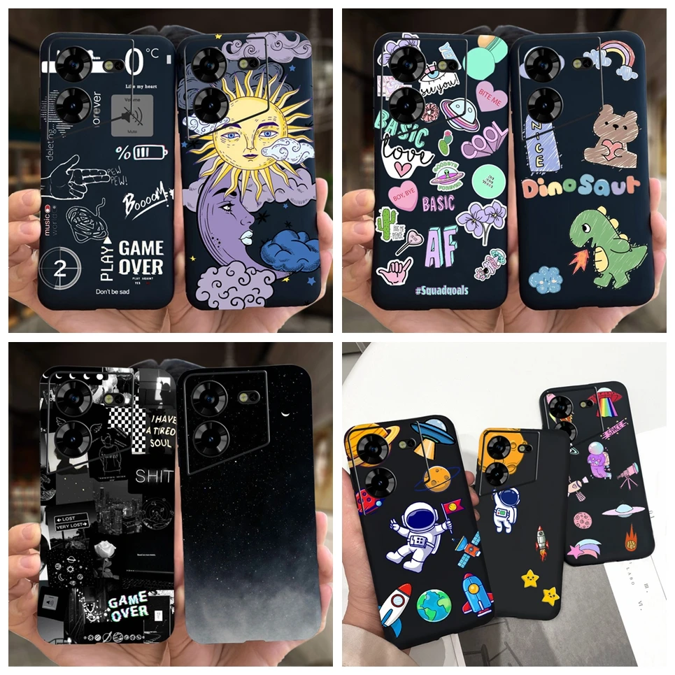 Soft Silicone Phone Case For Tecno Pova 5 POVA5 Cover 2023 New Fashion Cool Style Cartoon Design Coque Shell Soft Silicone Etui