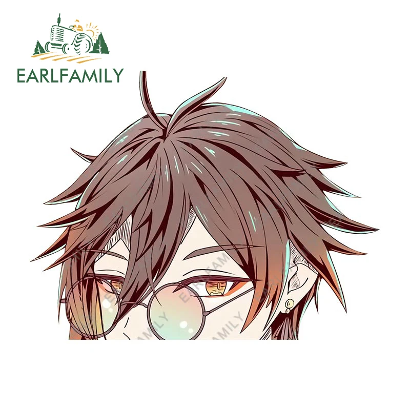 EARLFAMILY 13cm for Zhongli Honkai Impact 3 Car Stickers Laptop Vinyl Car Wrap Decal Motorcycle Campervan RV JDM Car Accessories