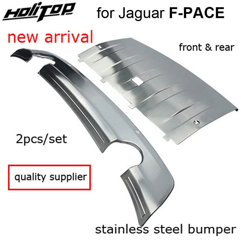 

front&rear bumper guard bumper cover skid plate for Jaguar F-PACE F Pace,304 stainless steel,necessary protection for your car