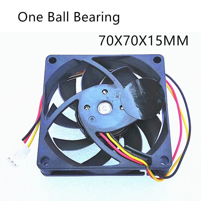 

One Ball Bearing 70MM Cooling Fan 70x70x15mm Silent AMD CPU Cooling Fan 12V 0.1A With 3PIN