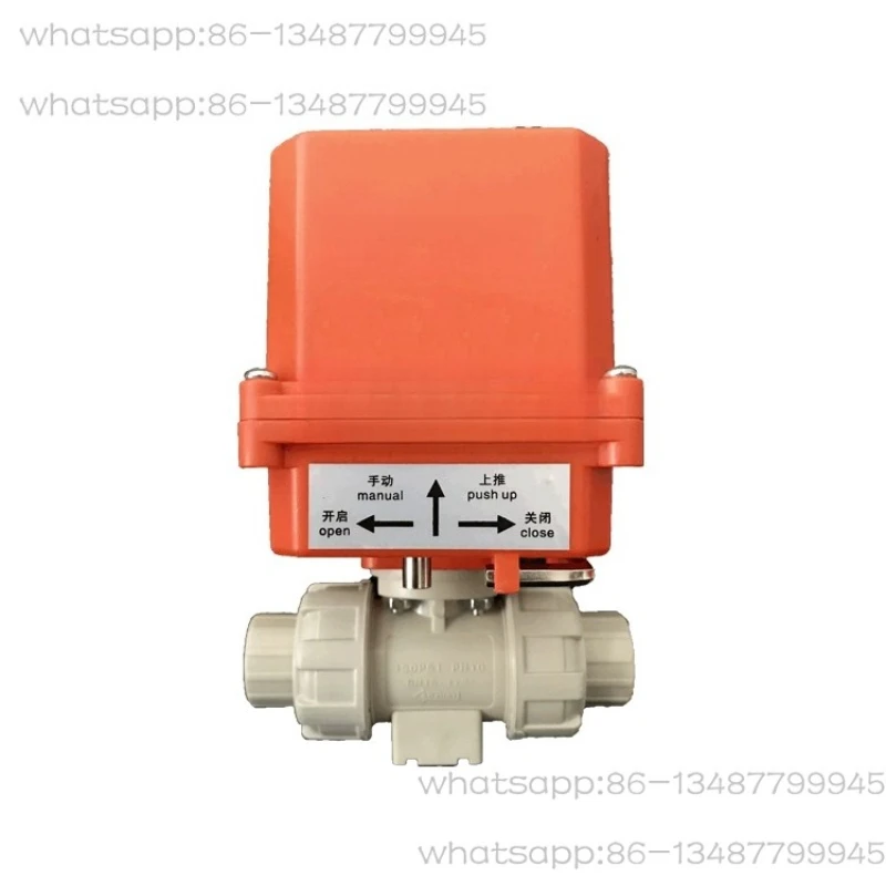 

Электрический пластиковый шаровой кран PPH, термоплавкий двойной заказ, PPR/PP, привод с пластиковой головкой, сильная устойчивость к кислотам и щелочам