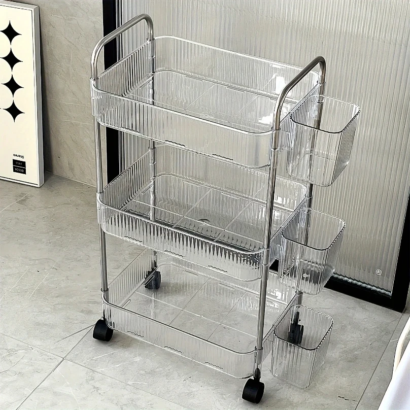 Трехуровневая прозрачная тележ – обзор и цена Office Supply Cart