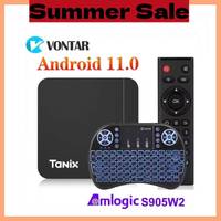 Smart TV Box Android 11 Tanix W2 Amlogic S905W2 Android 11.0 Media Player H.265 AV1 Dual Wifi HDR 10+ 4GB64GB Set Top Box 2G16G