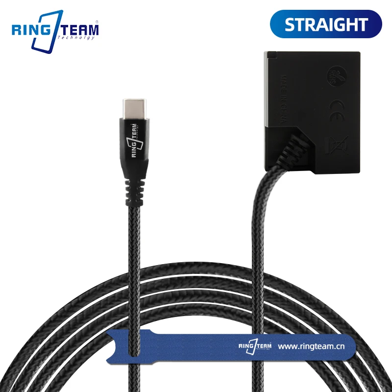 Novo cabo trançado TYPE-C usbc pd direito ângulo cp w126 dc acoplador NP-W126 para fujifilm xt3 xt30 xt2 X-T200 X-Pro2 X-Pro3 X-S10