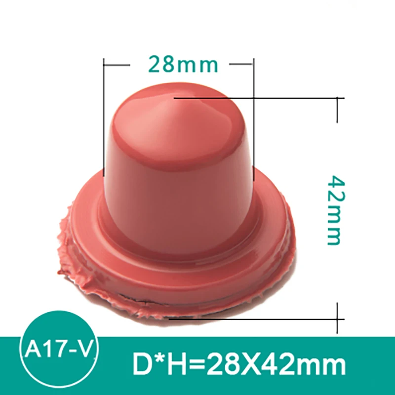 Tampondruckgummi A17 Tampondruck-Silikonkautschuk-Spitzenkopf (A17-V-Größe: Durchmesser 28 * H42MM)