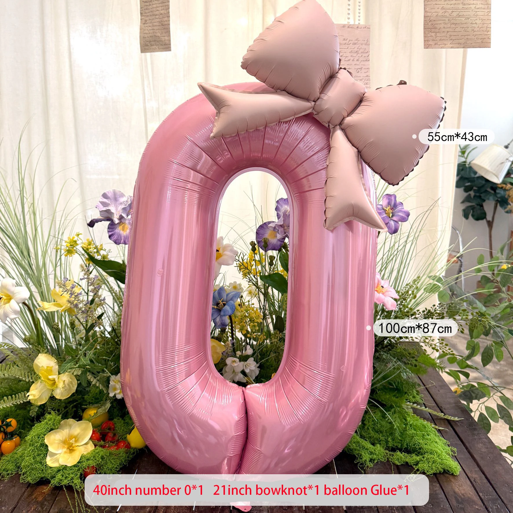 2 stks 40 inch Roze Strik Nummer Folie Ballonnen Bruiloft Verjaardagsfeestje Decoratie Verjaardag Decor Foto Props Feestartikelen